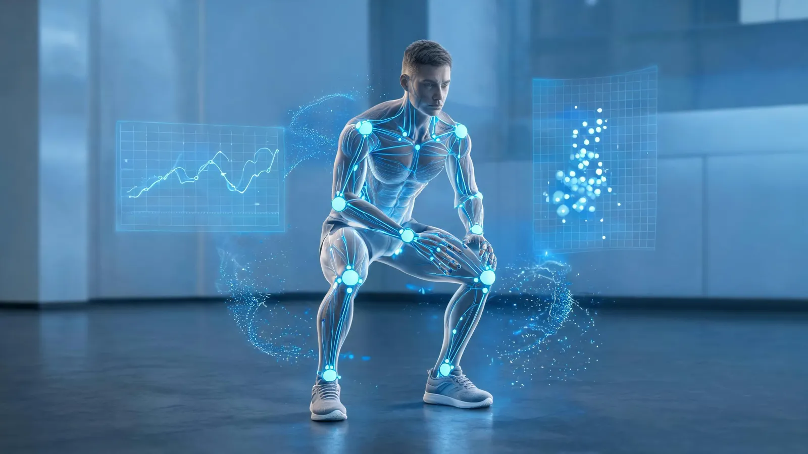 Digital twin in virtual gym with synthetic data streams
