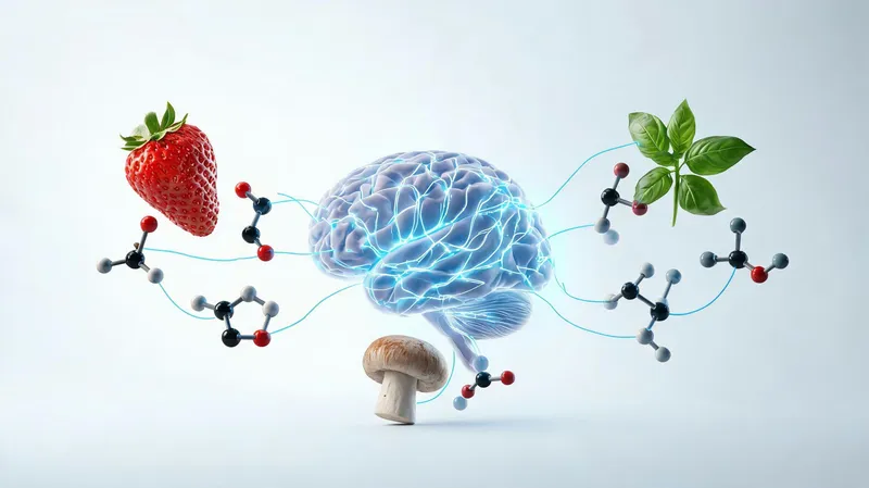 AI flavor pairing network diagram