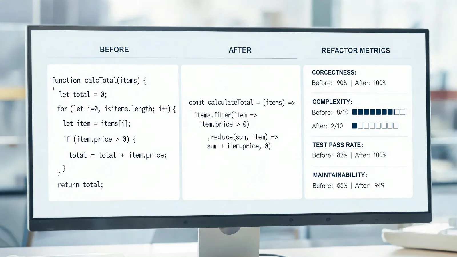 Measuring the Invisible: Benchmarks and Metrics for AI-Powered Code Refactoring